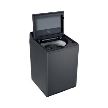Lavadora de 23kg con AI DD™, Ciclo PetCare, ThinQ™, Lavado a Vapor y Tina de Acero Inoxidable, Platinum Black
